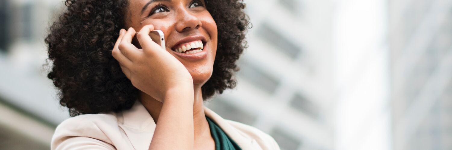 woman on phone 